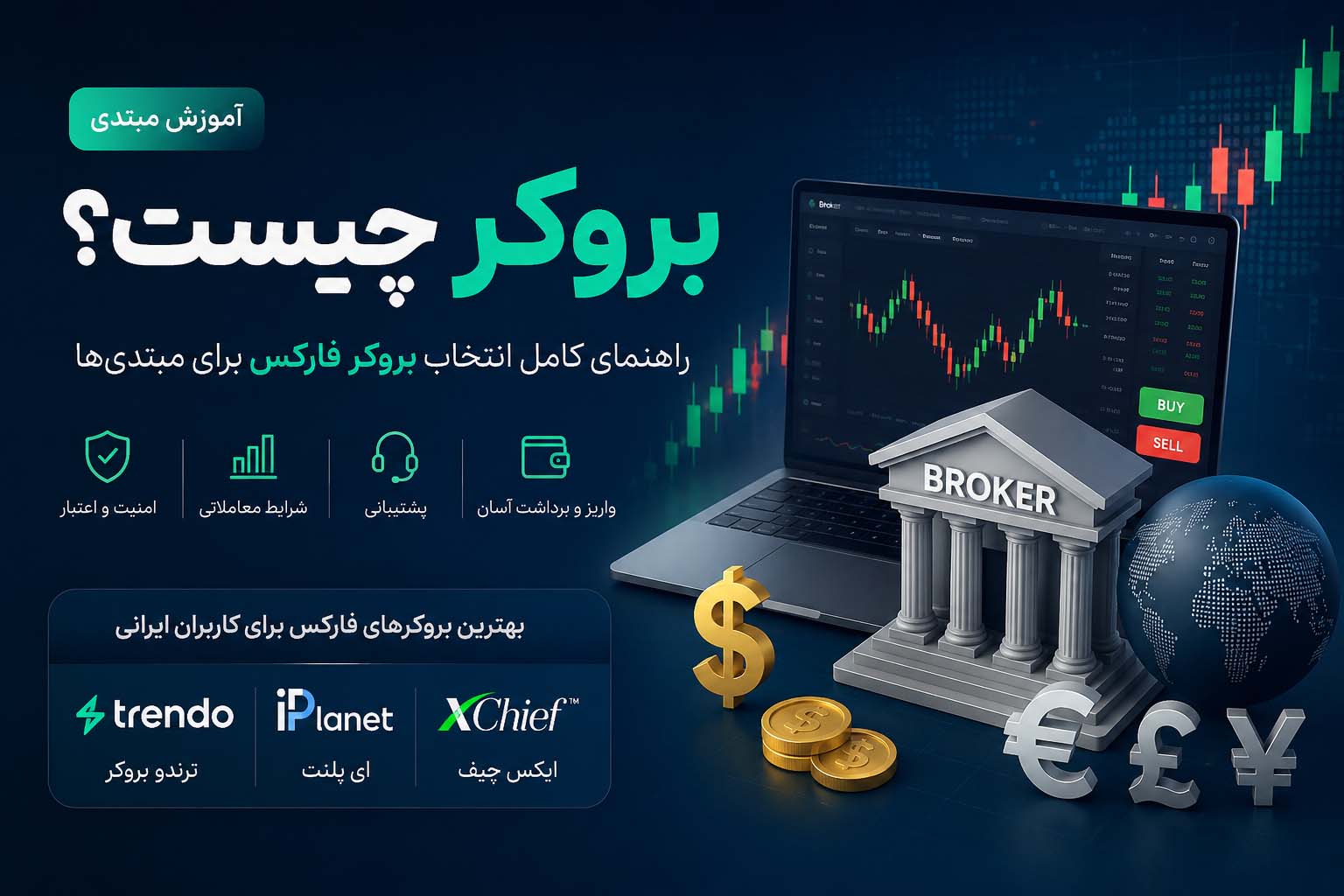 بروکر چیست؟ معرفی بهترین بروکرهای فارکس برای کاربران ایرانی