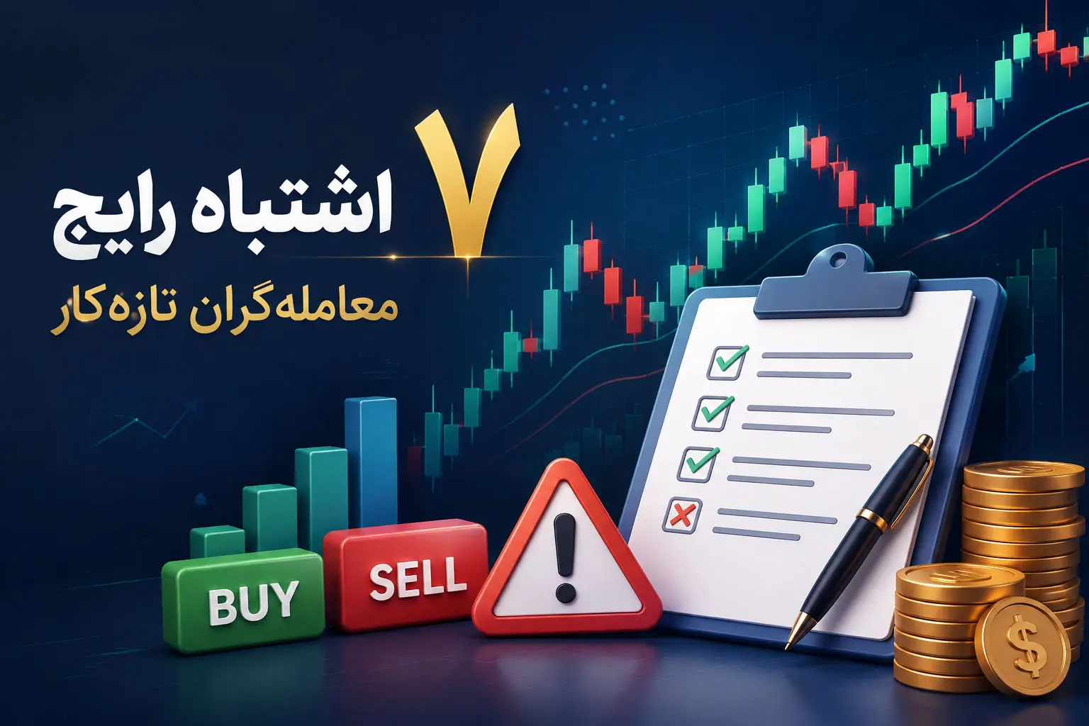 ۷ اشتباه خطرناک تریدرهای تازه‌کار + راهکار جلوگیری از ضرر در معاملات