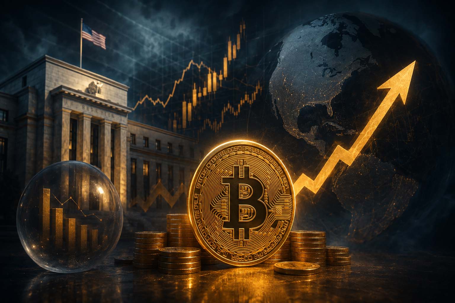 اخبار اقتصاد کلان و تاثیر آن بر بیت کوین (۱۷ اوت ۲۰۲۶) | تحلیل جامع تورم، نرخ بهره و DXY