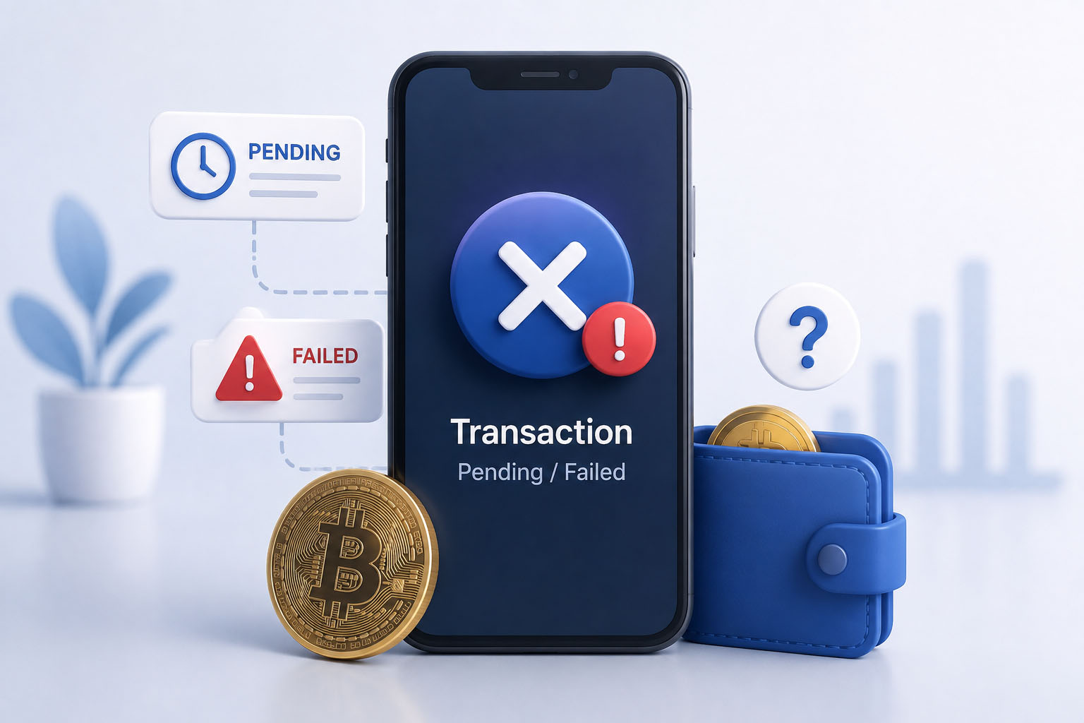 تراکنش ارز دیجیتال چرا انجام نمی‌شود؟ ۷ دلیل Pending و Failed + راه‌حل