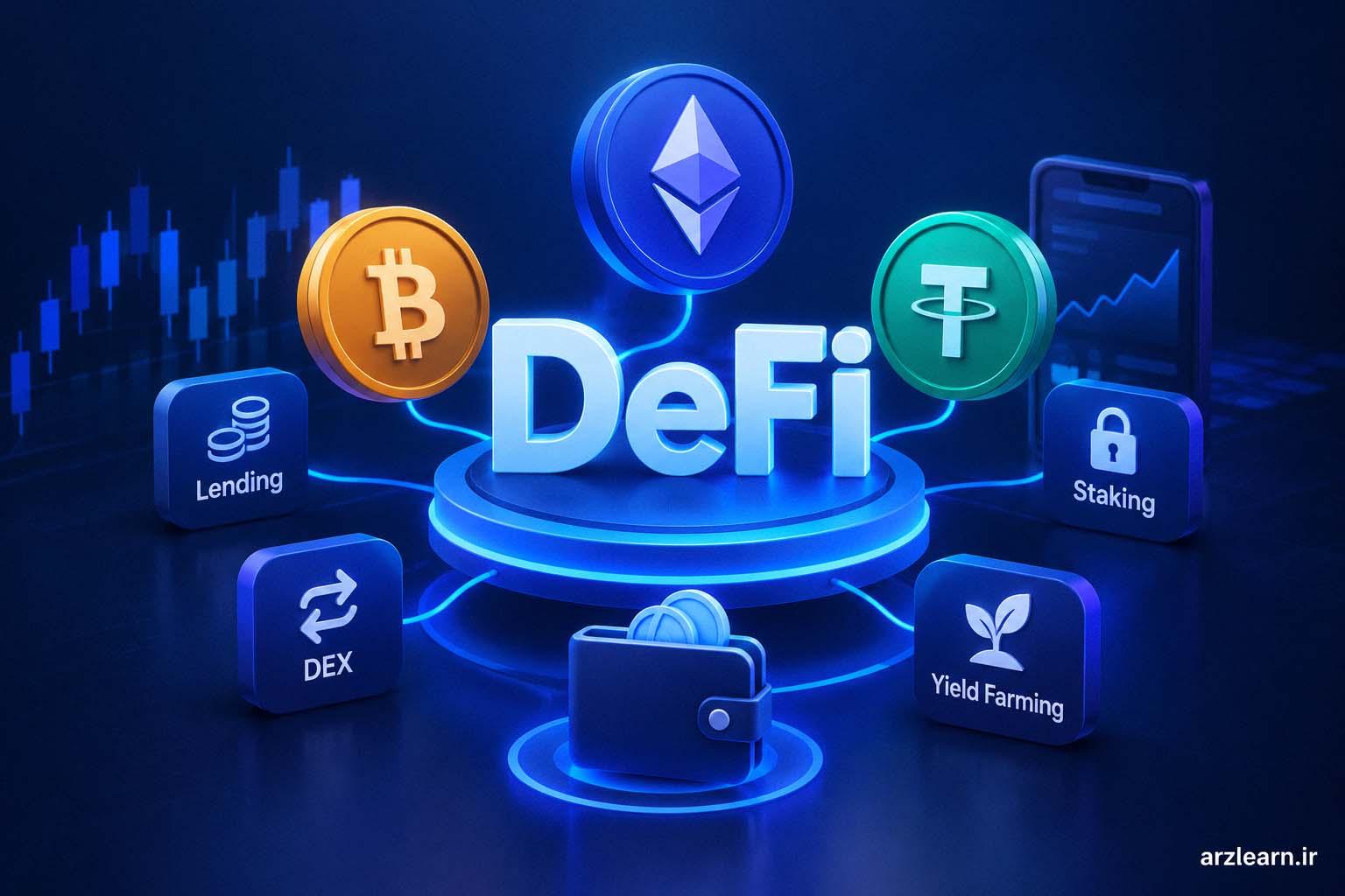 دیفای چیست؟ آموزش DeFi و روش‌های کسب بازده از دیفای