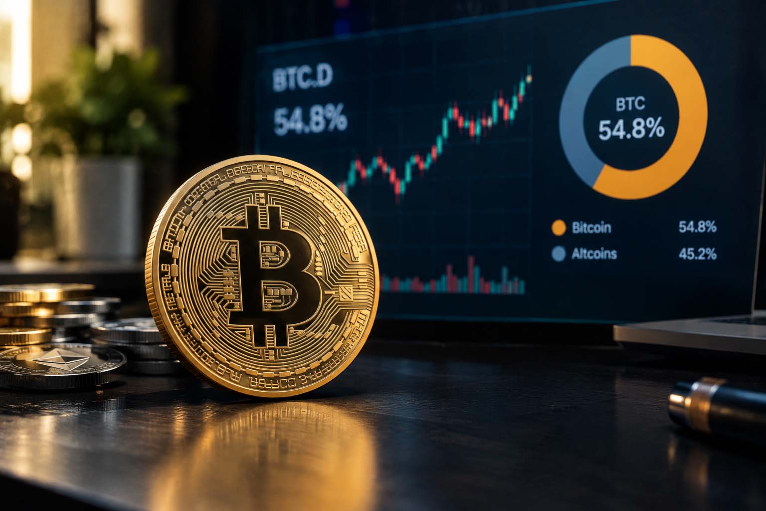 دامیننس بیت کوین چیست؟ تأثیر BTC Dominance بر آلت کوین‌ها