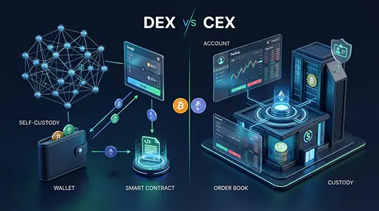تفاوت DEX و CEX