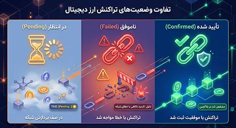 وضعیت های مختلف تراکنش