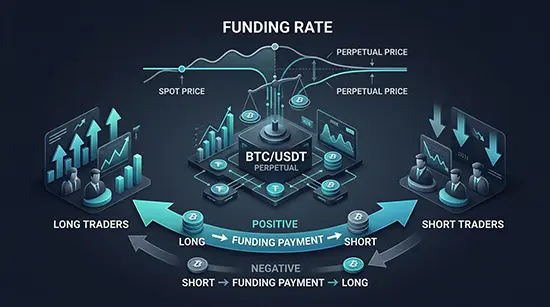 نحوه کار Funding Rate در معاملات پرپچوال